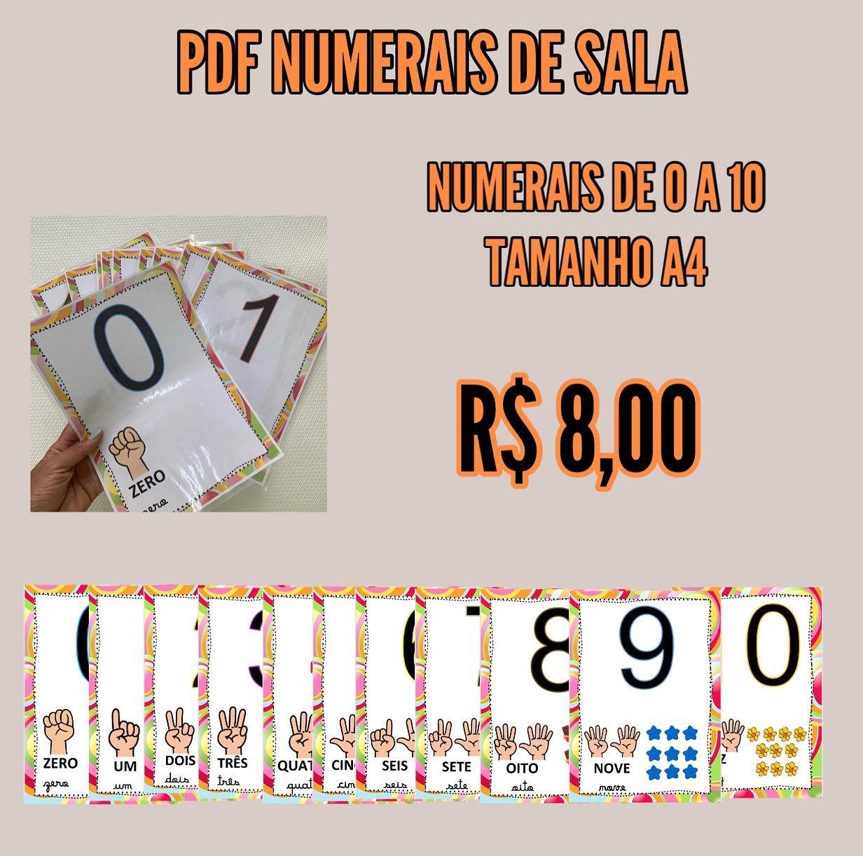 Numerais de sala - Arquivo digital