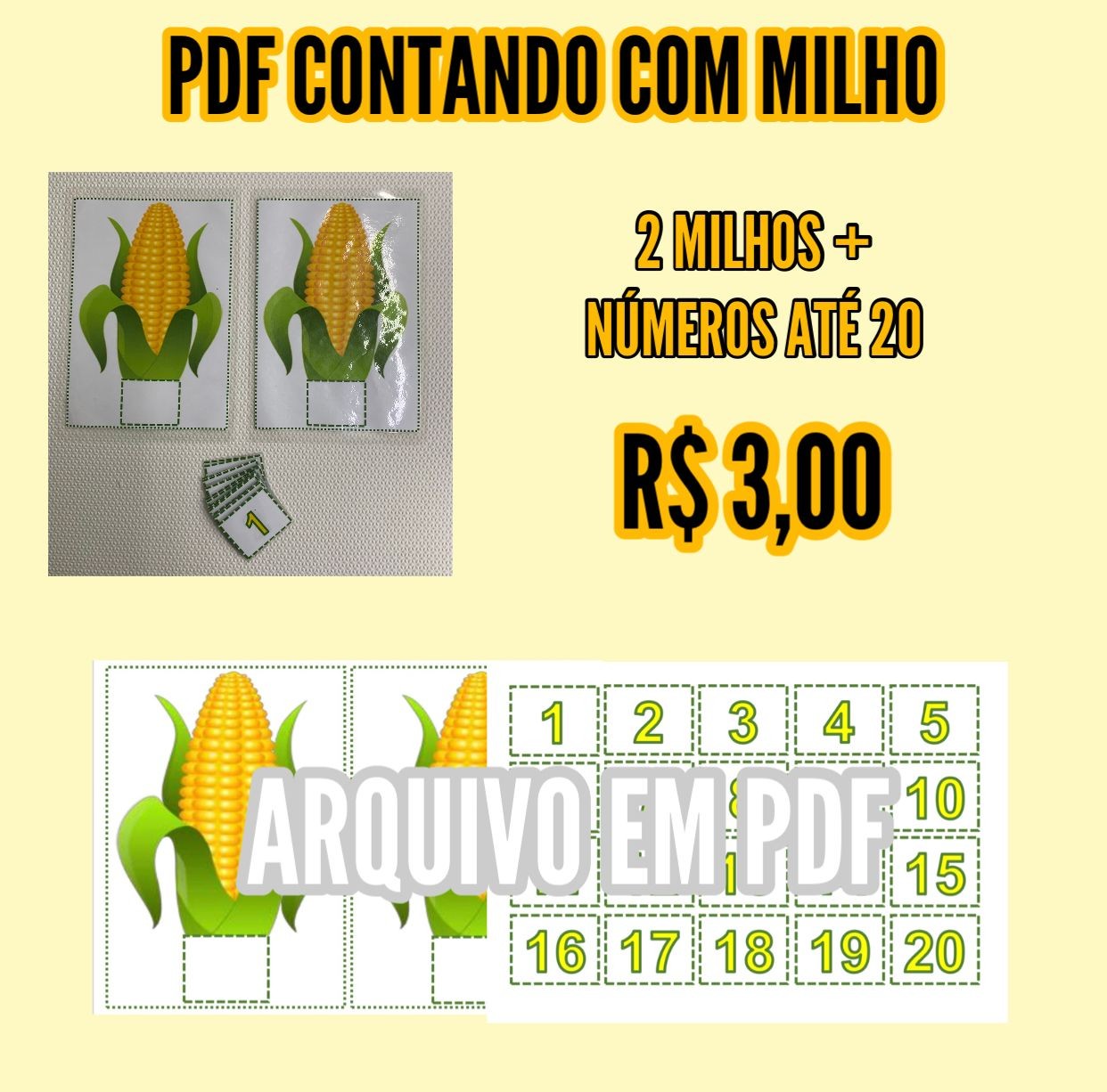 Contando com milho - Arquivo digital
