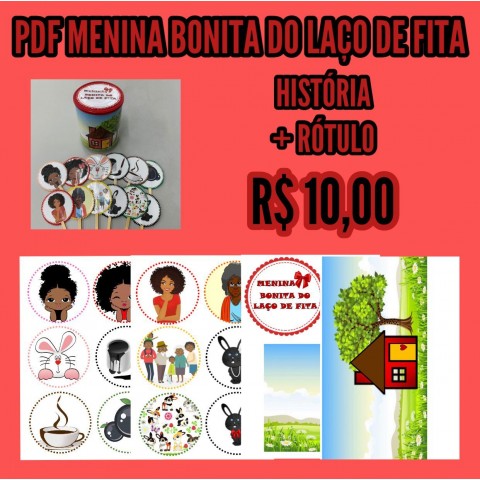 Lata Menina bonita do laço de fita - Arquivo digital