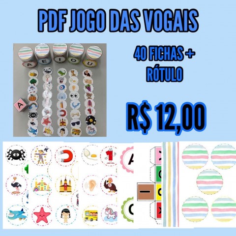 Jogo das Vogais - Arquivo digital