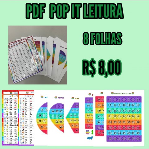 Pop It da Leitura - Arquivo digital